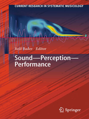 cover image of Sound--Perception--Performance